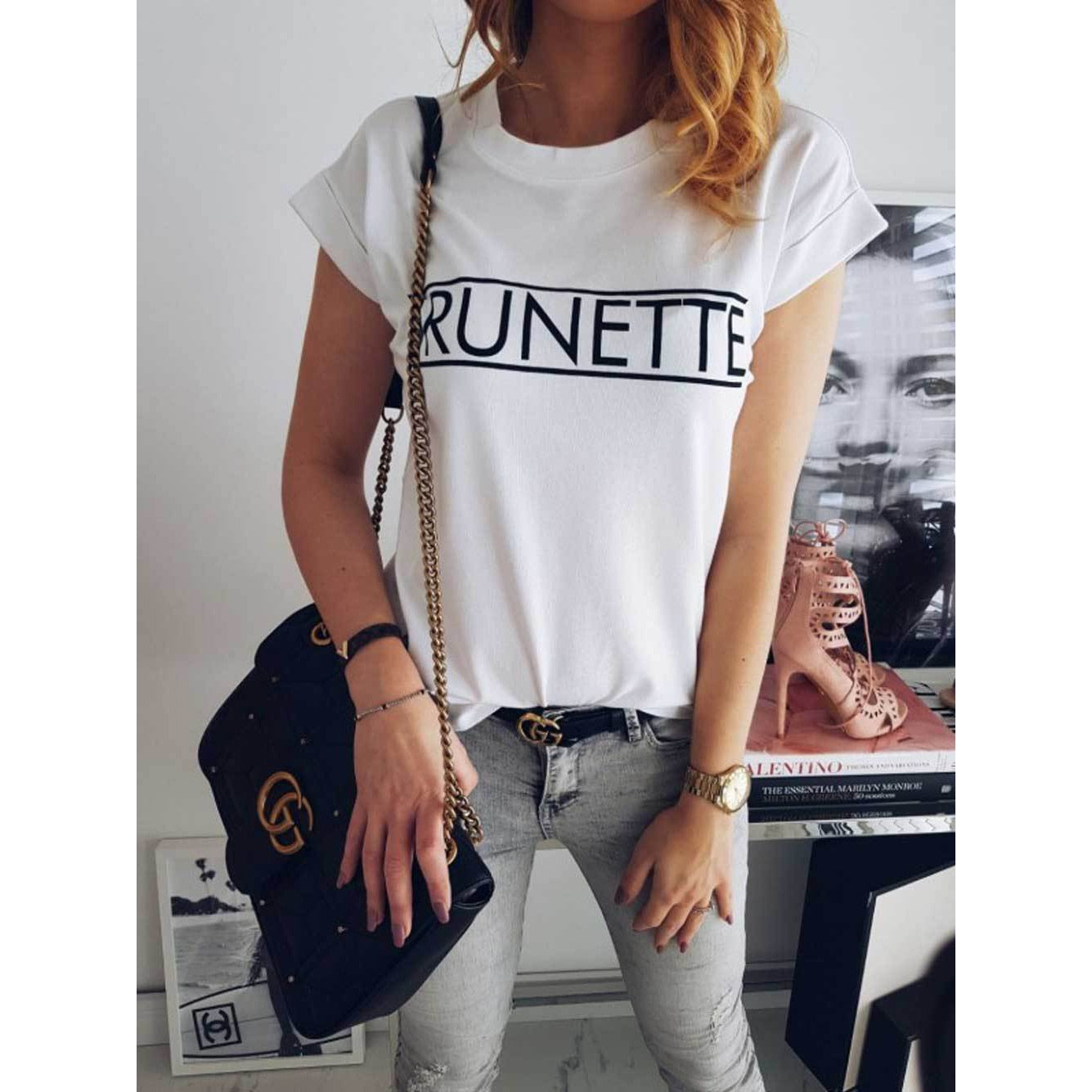 Blusa de mangas cortas, casual