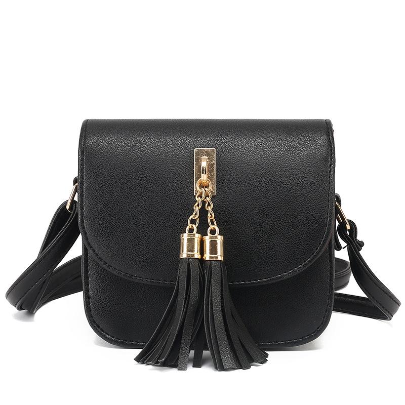 Bolso para mujer con borlas de color caramelo