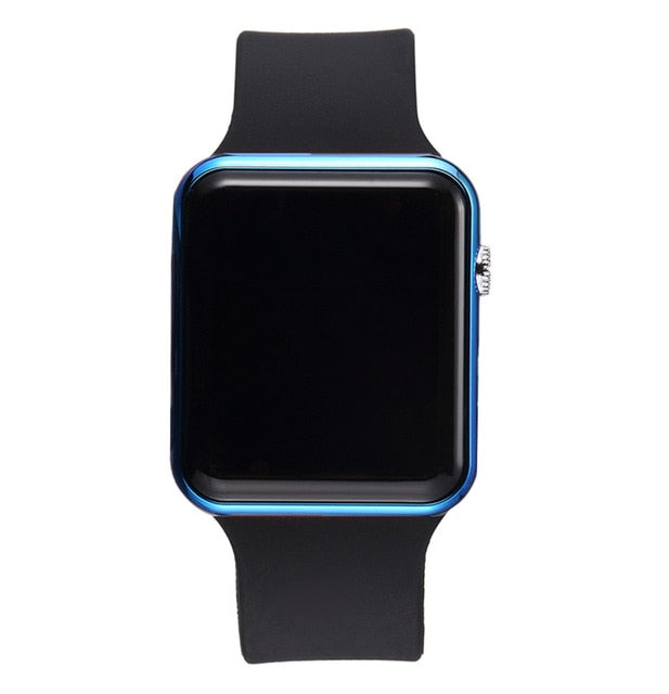 Reloj digital de hombre con pulsera de silicona
