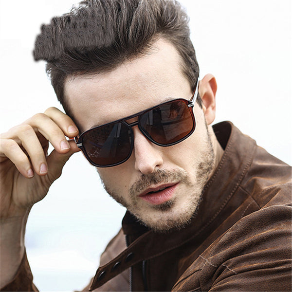 Oversized Sunglasses Men Polarized Mirror Goggles