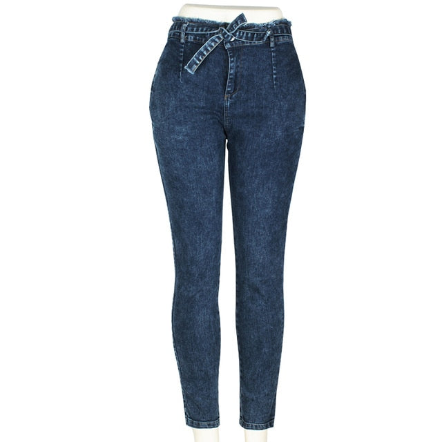 Jeans de cintura alta para damas