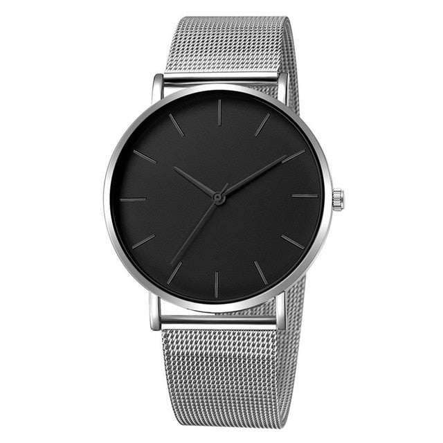 Montre Femme Modern Fashion Black Quartz Watch