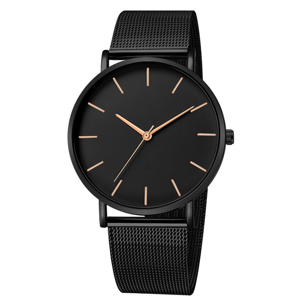 Montre Femme Modern Fashion Black Quartz Watch