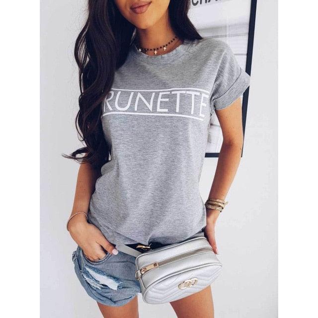 Blusa de mangas cortas, casual