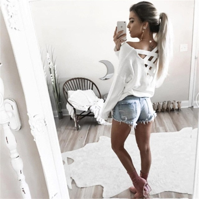 Camisa suelta para mujer Tops Moda casual