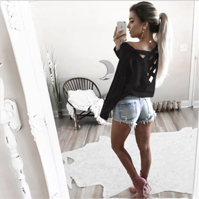 Camisa suelta para mujer Tops Moda casual