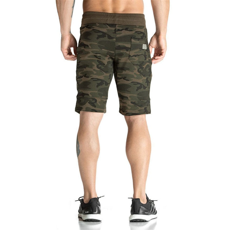 Pantalones cortos de camuflaje de algodón para hombre