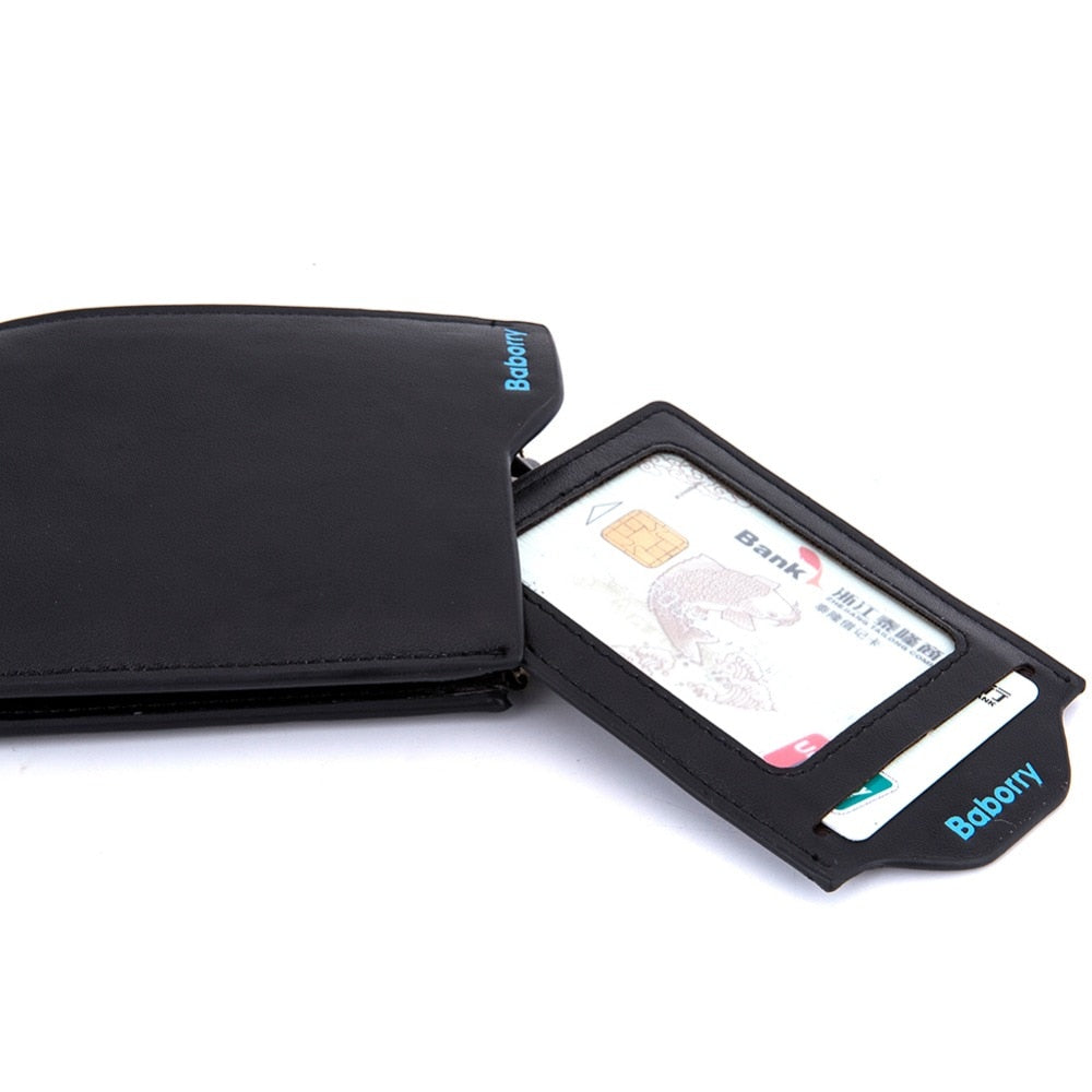 Nueva cartera clásica de diseño de patrón sólido