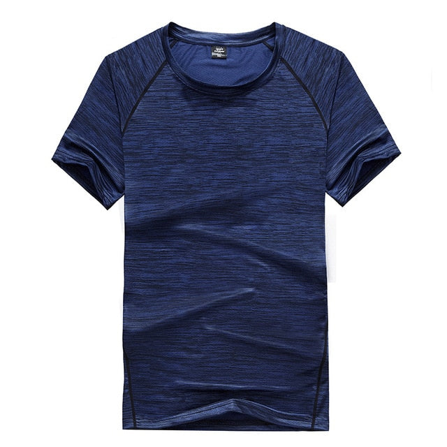Camiseta de talla grande para hombre, cuello redondo