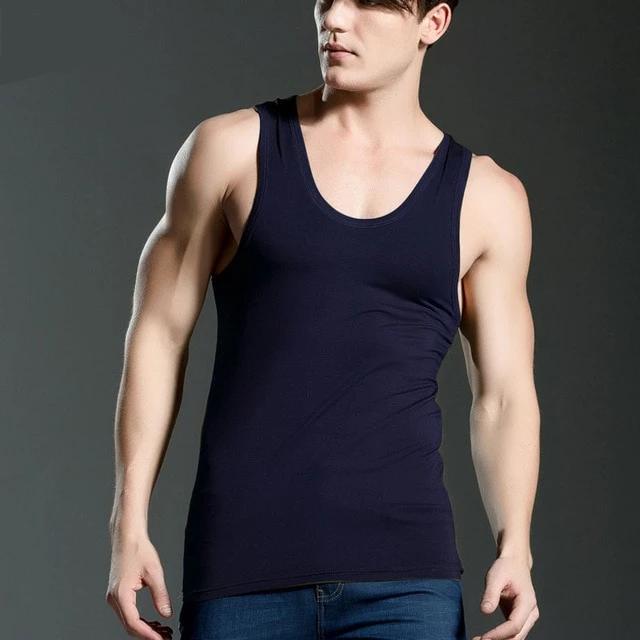 Camisetas ajustadas de hombre, elásticas